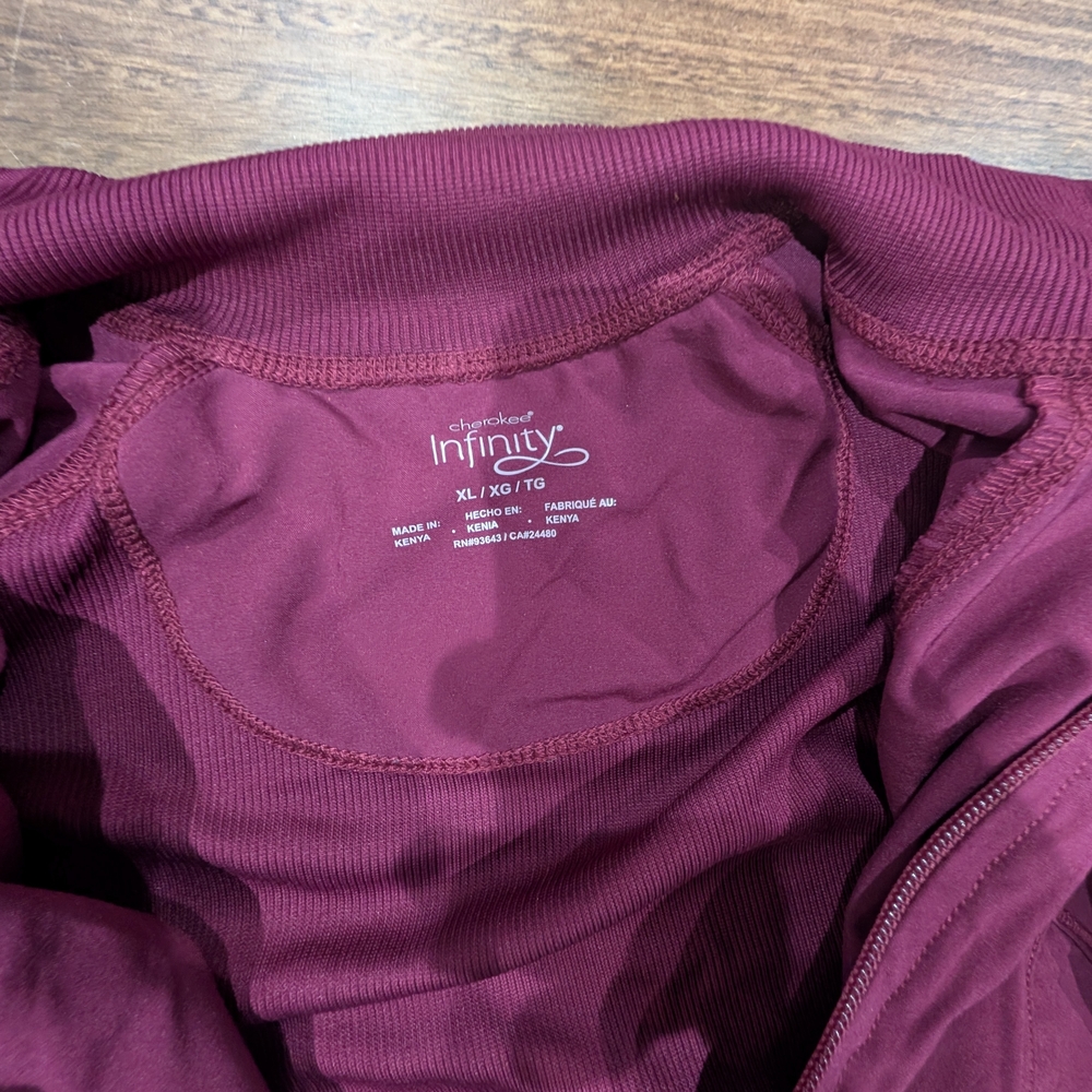 Cherokee Infinity Scrubs Lot- Wine - Picture 3 of 16